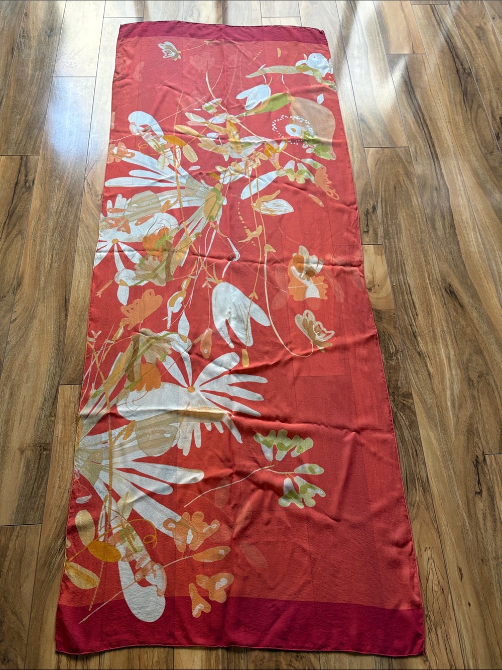 100% silk Salvatore Ferragamo oblong scarf